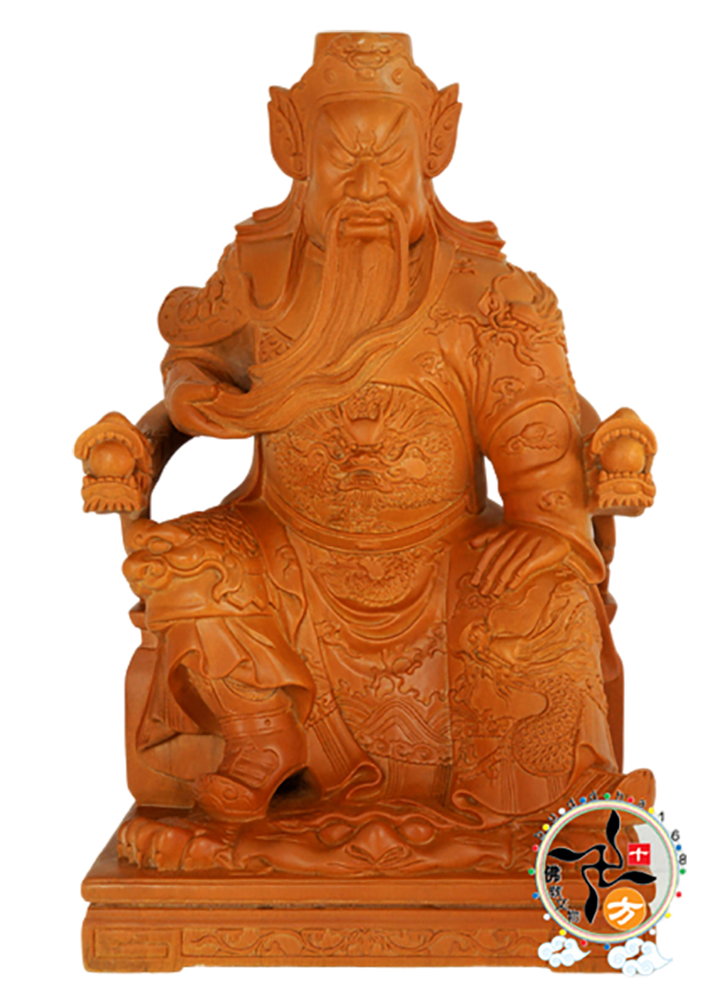 關聖帝君樟木雕聖像精品呎3【十方】127970