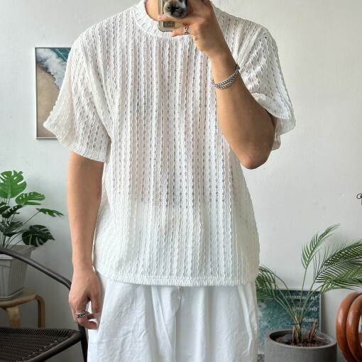 Toms破洞鏤空短袖T恤