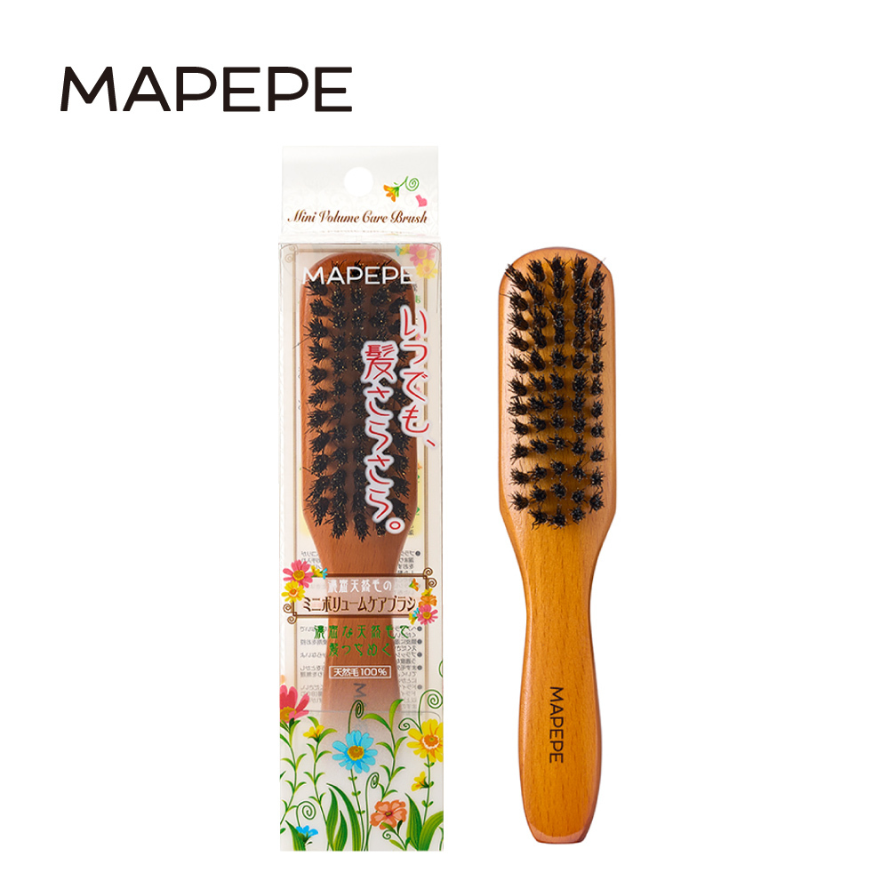 Mapepe 天然毛光澤順髮梳(小) 1入