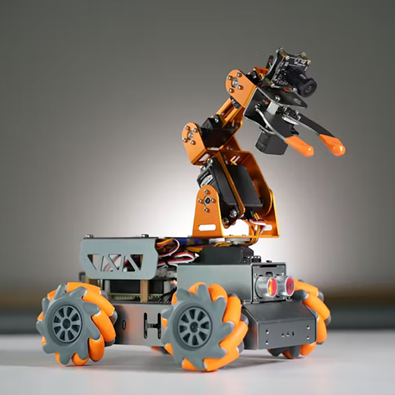 樹莓派5 MasterPi AI手臂小車(麥克拉姆輪) 適用 Raspberry Pi 5 pi5