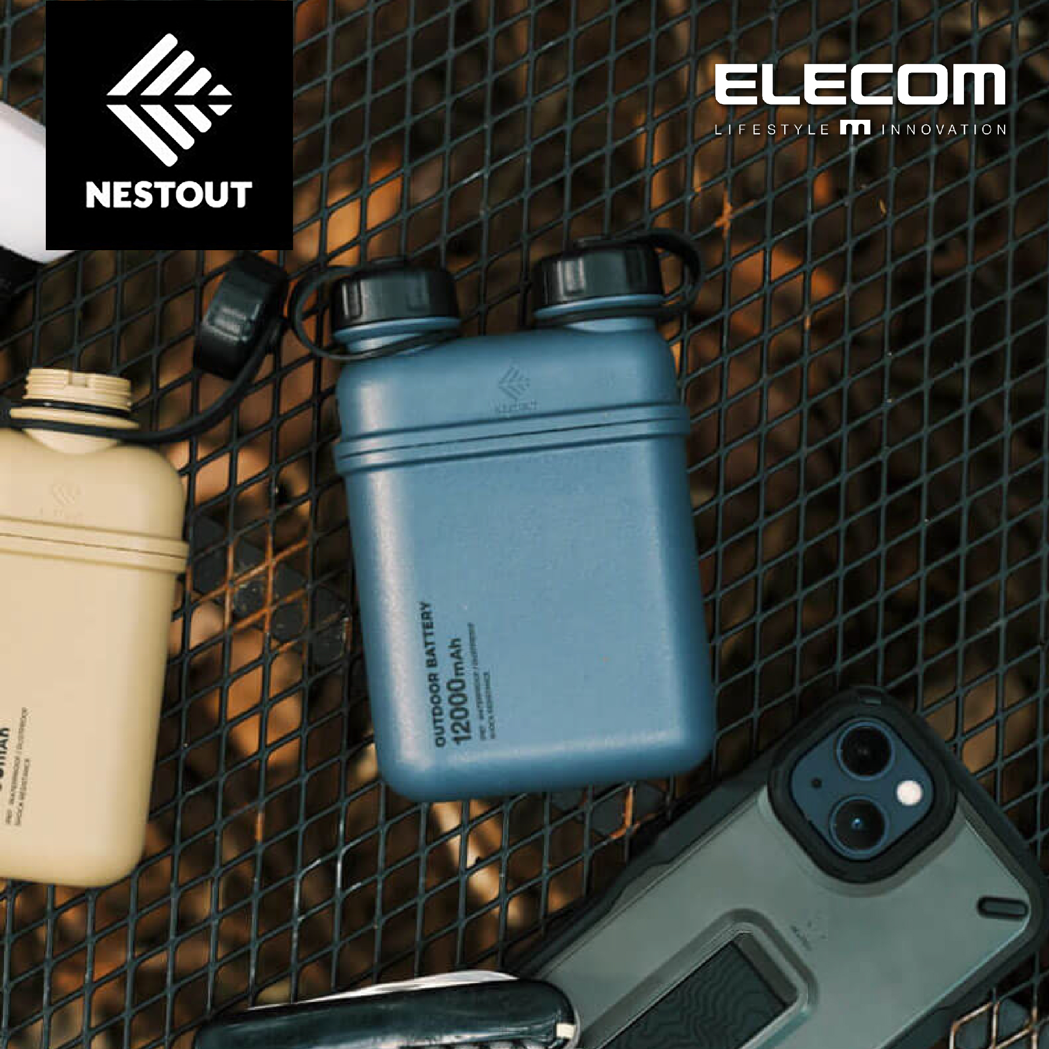 15000mAh NESTOUT OUTDOOR 軍事風移動電源 (IP67 防水防塵)(DE-NEST15000)系列
