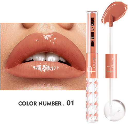 The most popular double-ended lip glaze moisturizing lip gloss (#01)