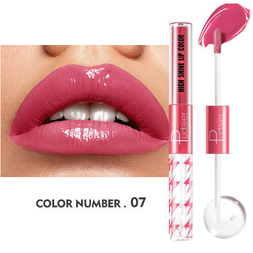 The most popular double-ended lip glaze moisturizing lip gloss (#07)
