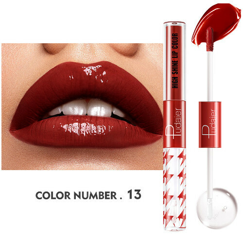 The most popular double-ended lip glaze moisturizing lip gloss (#13)