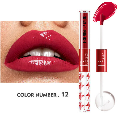 The most popular double-ended lip glaze moisturizing lip gloss (#12)