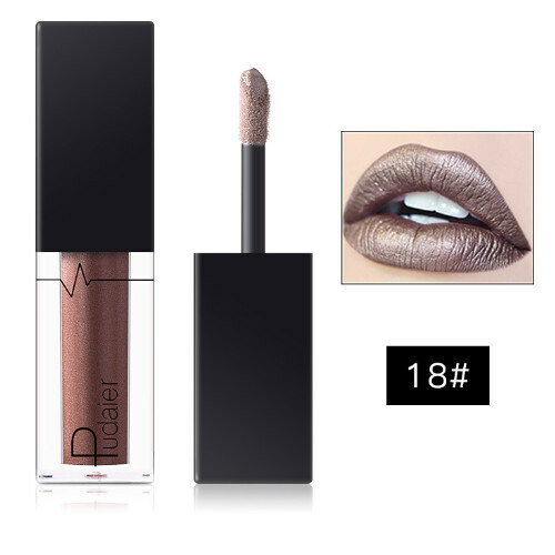 Popular Matte Matte Liquid Lip Glaze Lipstick Lip Gloss (18#)
