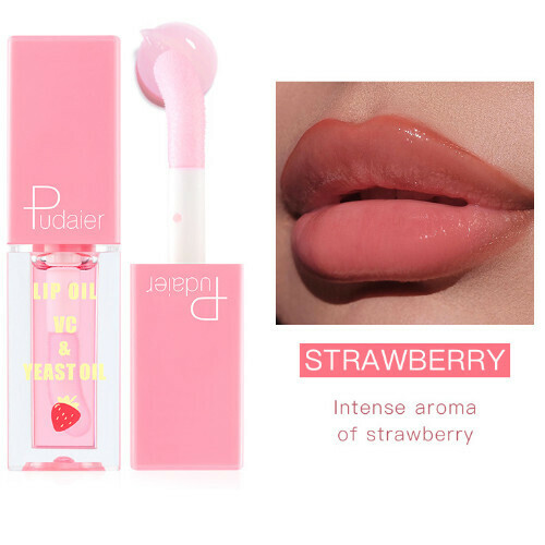 New Pudaier mirror lip oil moisturizing lip gloss (01#STRAWBERRY)