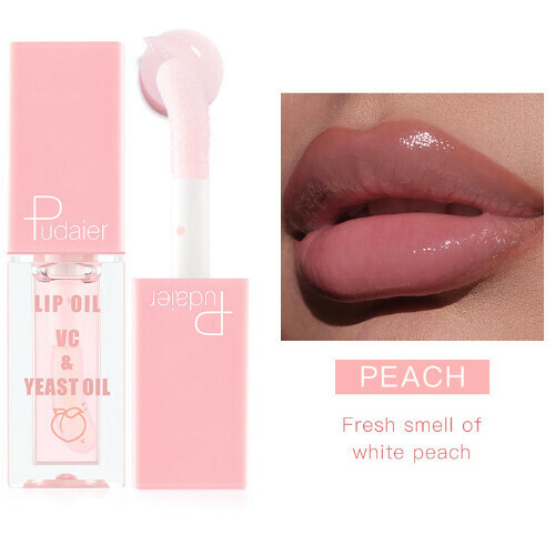 New Pudaier mirror lip oil moisturizing lip gloss (02#PEACH)