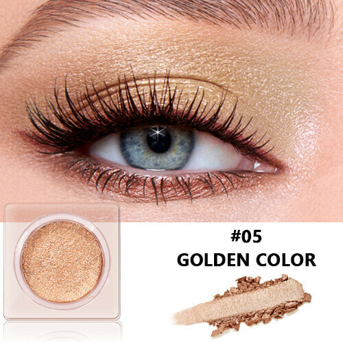 New single color high gloss pearl glitter eye shadow (05#GOLDEN COLOR)