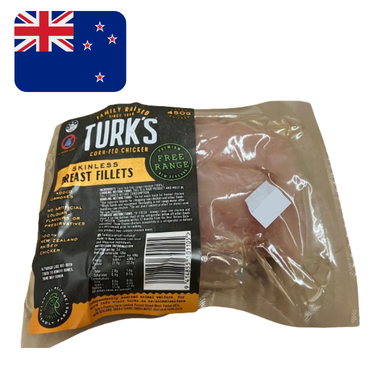 New Zealand Turk's Chicken Breast 450g/pack