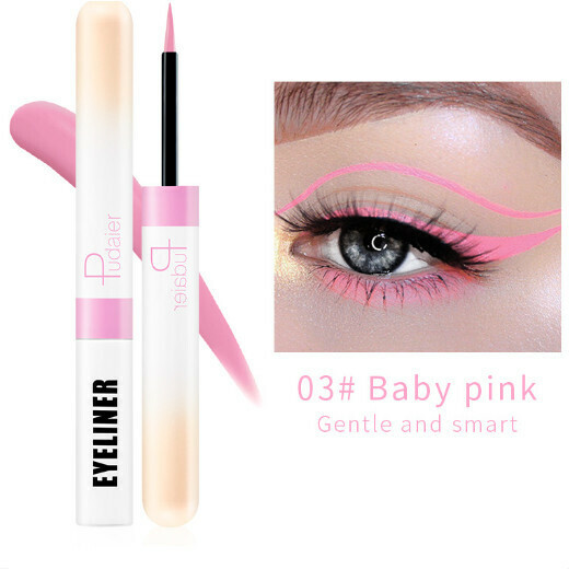 新款Pudaier彩色防水眼線筆（03#baby pink）