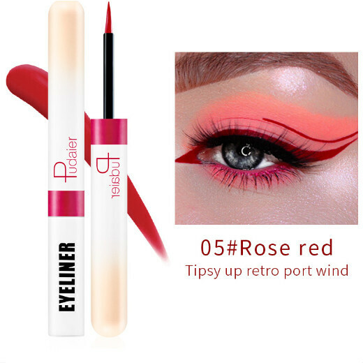 新款Pudaier彩色防水眼線筆（05#rose red）