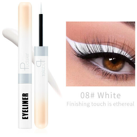 新款Pudaier彩色防水眼線筆（08#white）