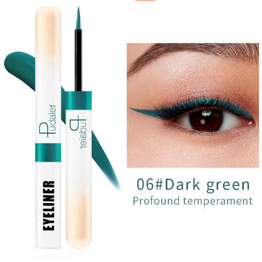 新款Pudaier彩色防水眼線筆（06#dark green）