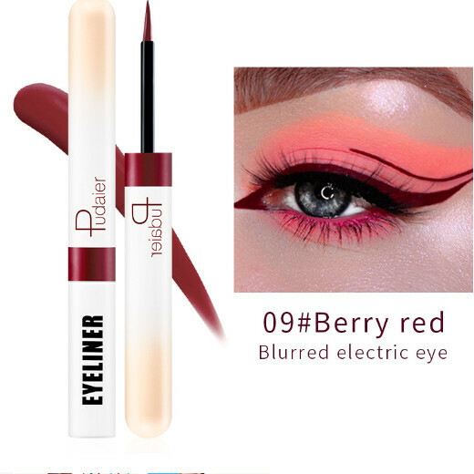 新款Pudaier彩色防水眼線筆（09#berry red）