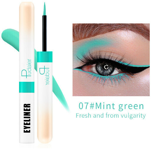 新款Pudaier彩色防水眼線筆（07#nint green）