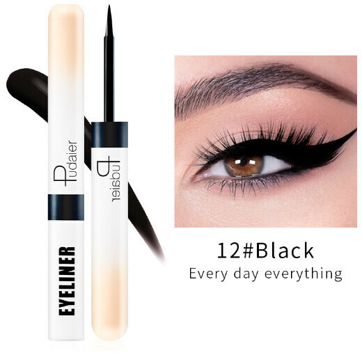 新款Pudaier彩色防水眼線筆（12#black）