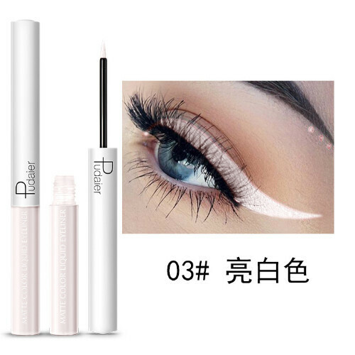 New color ultra-fine waterproof eyeliner pen (03# bright white)