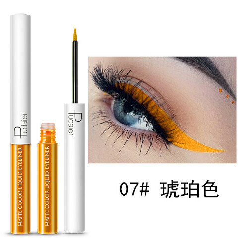 New color ultra-fine waterproof eyeliner pen (07# amber)