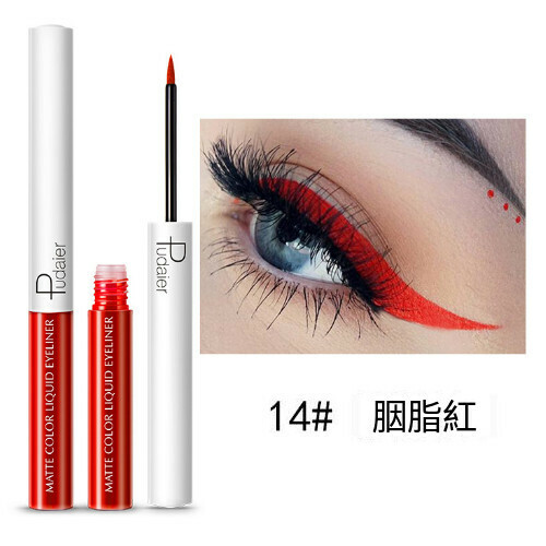 New color ultra-fine waterproof eyeliner pen (14# rouge red)