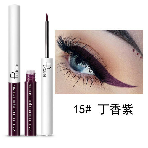 New color ultra-fine waterproof eyeliner pen (15# lilac purple)