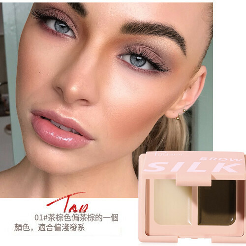 新款雙色防水持久染眉定型膏（01#茶棕色）