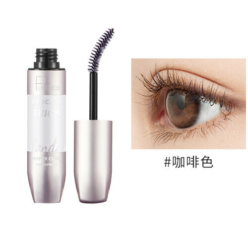 New Pudaier thick and curling waterproof mascara (brown 8g)
