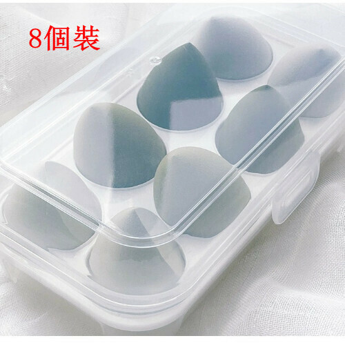 新款8個裝乾濕兩用柔軟細膩化妝粉撲（牛油果綠）