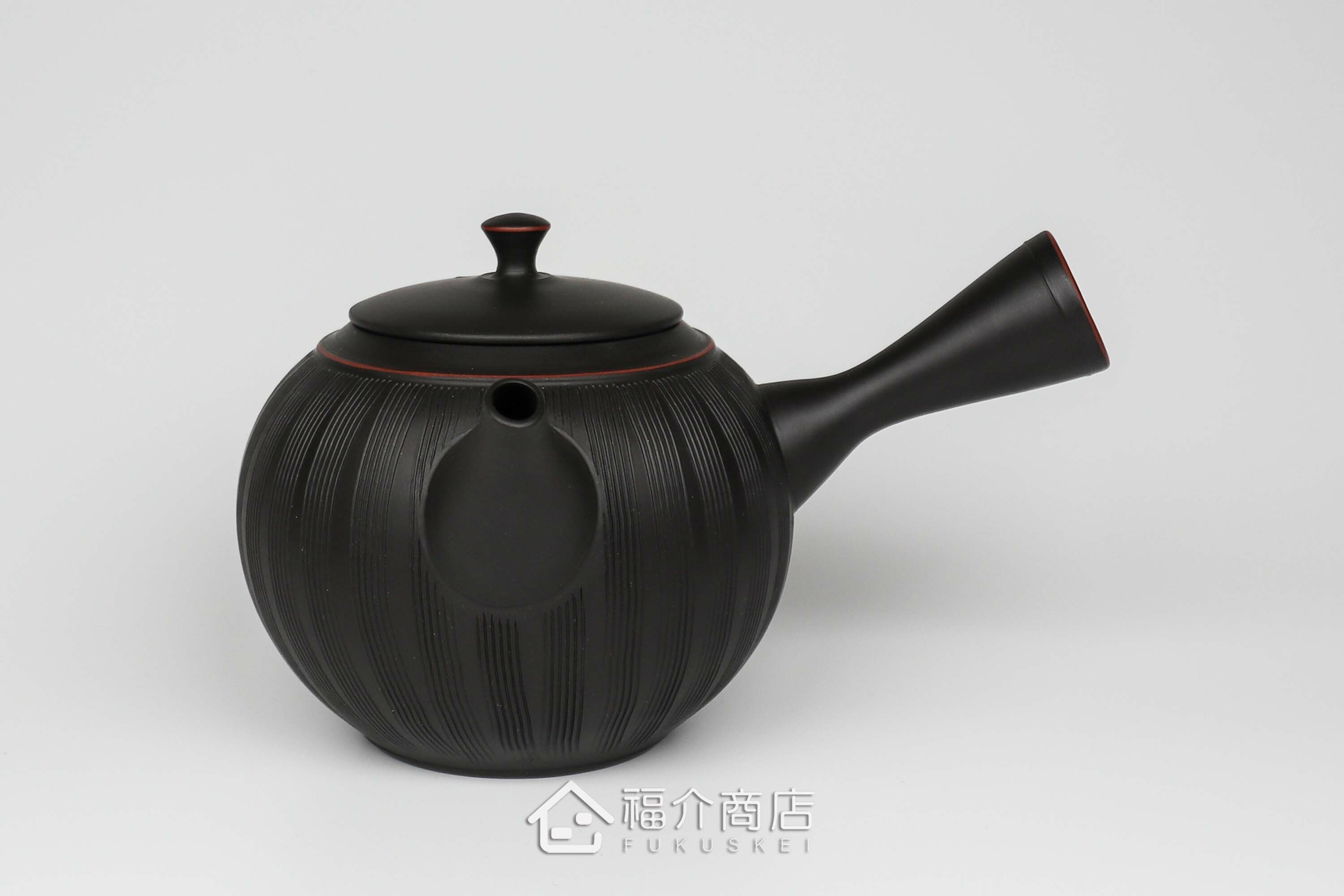 泡茶用的陶瓷材質黑色泡茶壺