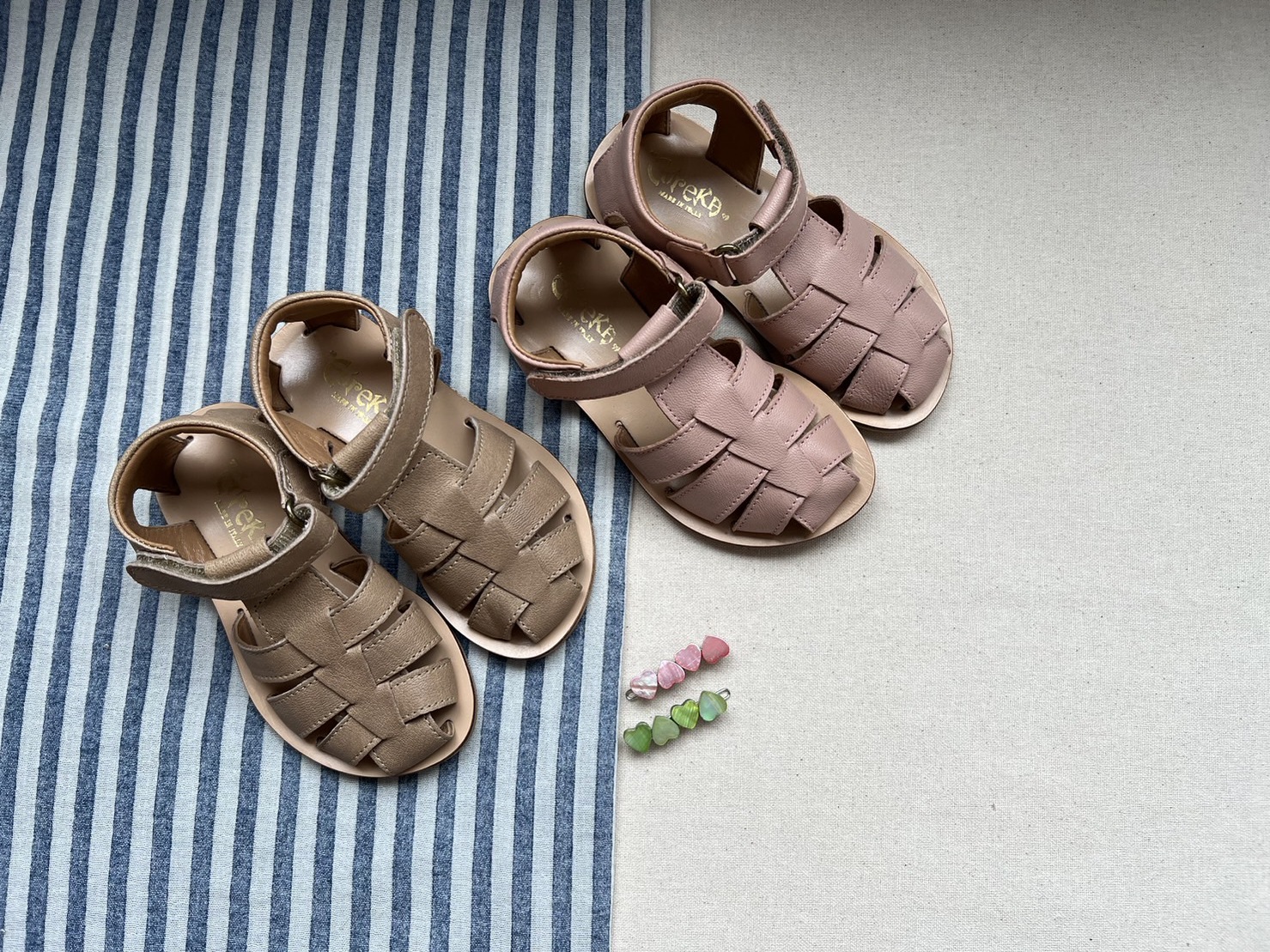 EUREKA 真皮編織涼鞋 魔鬼氈款式 （現貨）