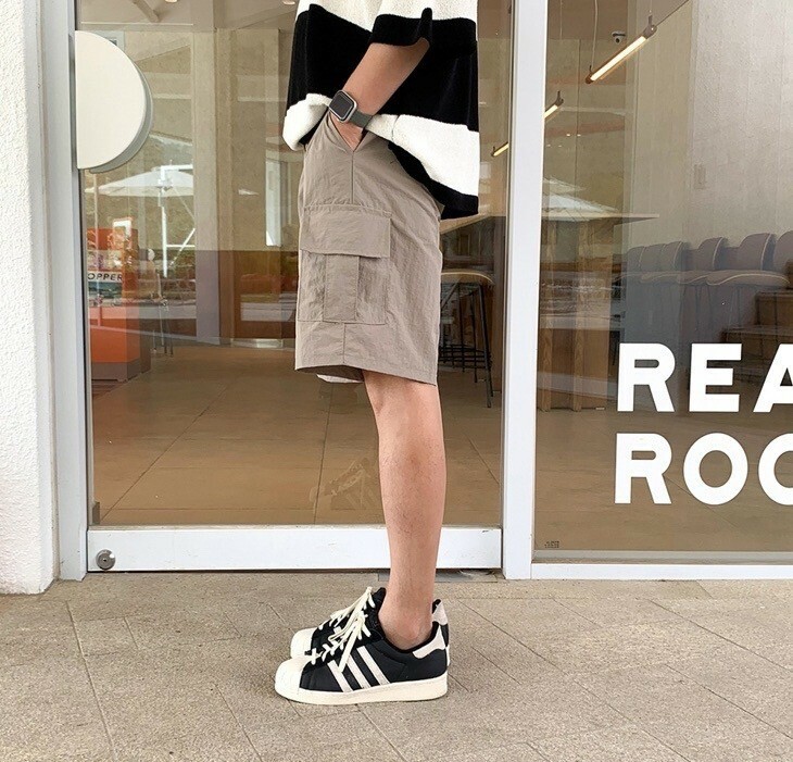 寬版工裝涼短褲 (2colors)