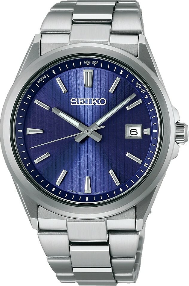 萬年鐘錶 - SEIKO  藍色面盤不鏽鋼款式太陽能電波男錶 SBTM349J / 7B72-0AK0B 錶徑39.8MM