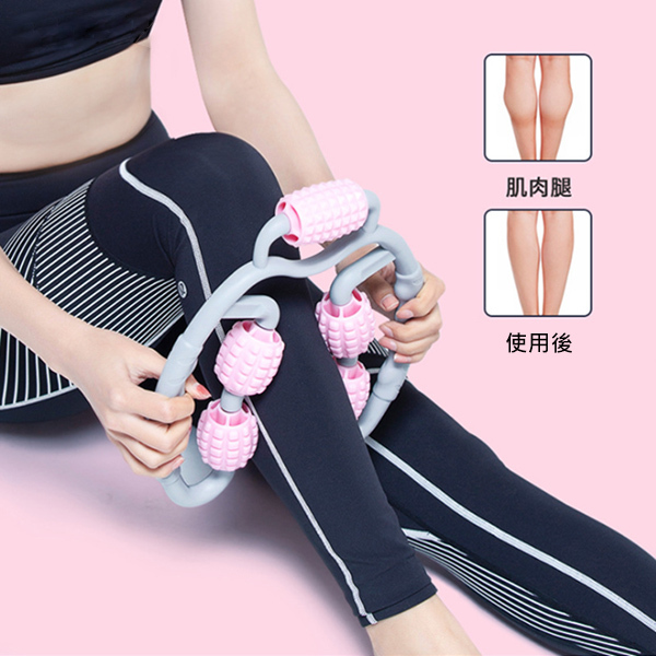 JK Korea new ring massage roller stovepipe artifact elimination type muscle relaxation calf foam shaft yoga clip leg massager (J0366)