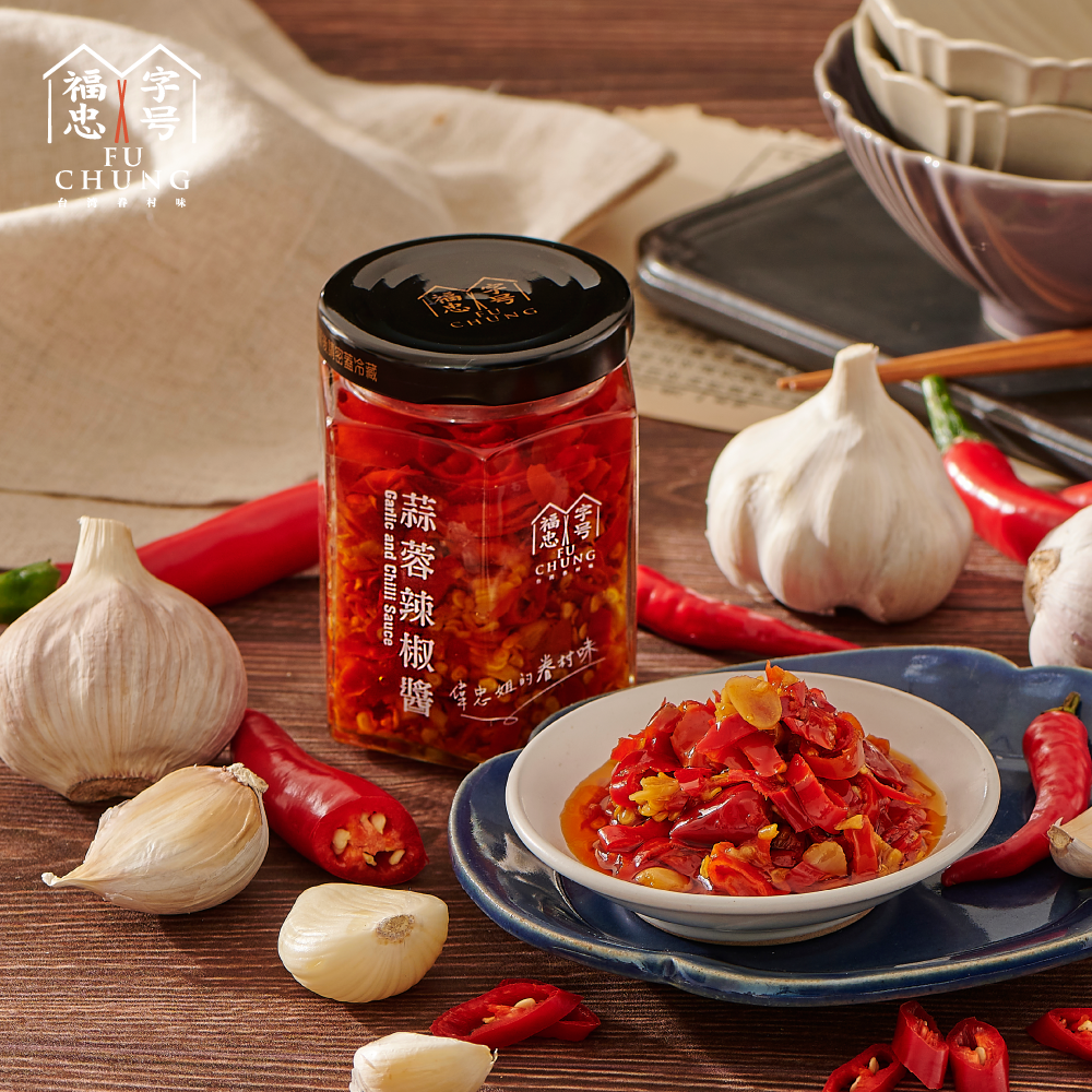 福忠字號-蒜蓉辣椒醬(五辛素)