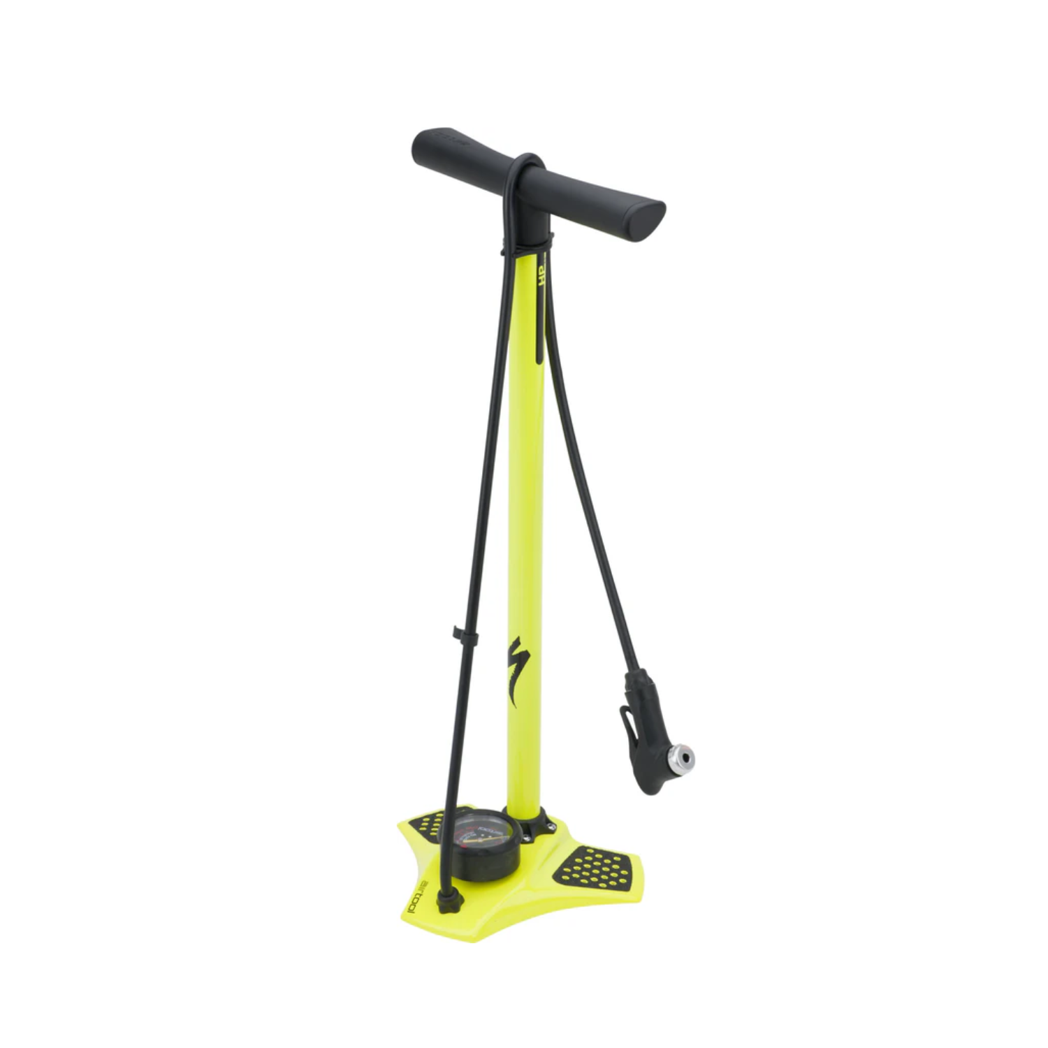 【Specialized】Air Tool HP Floor Pump 落地式單層氣壓錶 自行車打氣筒 / 螢光黃