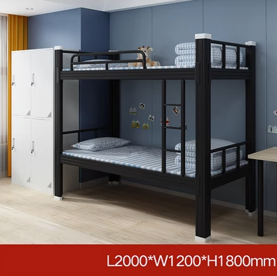 Popular double-layer iron art with upper and lower layers of thickened iron frame (specifications: black, height 1800*length 2000*width 1200mm)
