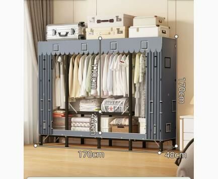 Popular foldable simple wardrobe (creative space length 170*width 48*height 170CM)
