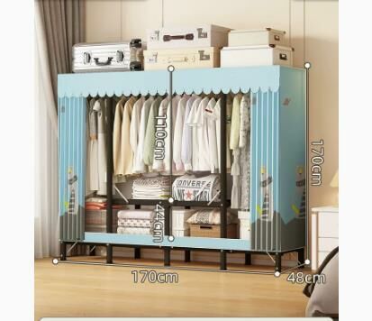 Popular foldable simple wardrobe (Polar Bear length 170*width 48*height 170CM)