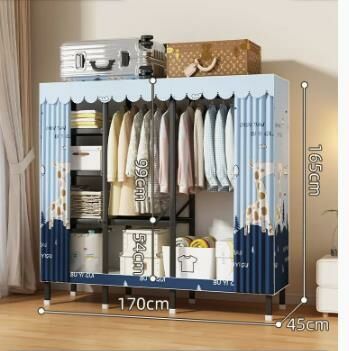 Popular foldable simple wardrobe (Animal Paradise length 170*width 48*height 170CM)