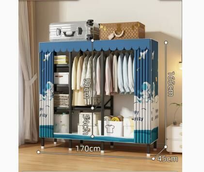 Popular foldable simple wardrobe (Star Trek length 170*width 48*height 170CM)