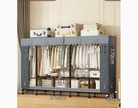 Popular foldable simple wardrobe (creative space length 210*width 48*height 170CM)