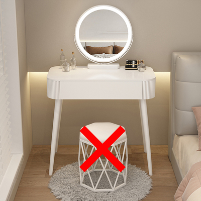 Popular dressing table bedroom simple modern small apartment dressing table (Q style 70 long + smart mirror without stool)