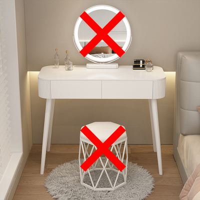 Popular dressing table bedroom simple modern small apartment dressing table (Q model 1 meter long, no mirror and no stool)