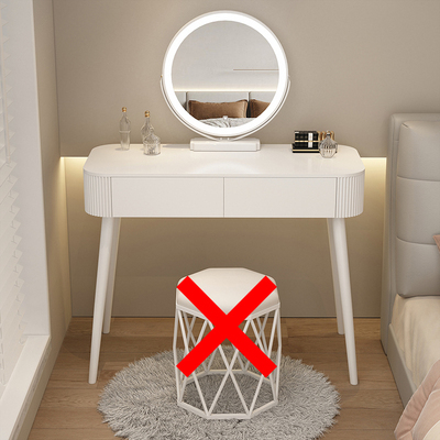 Popular dressing table bedroom simple modern small apartment dressing table (Q model 1 meter long + smart mirror without stool)