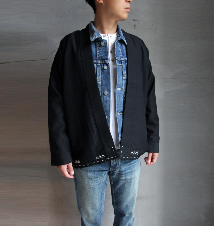 ON SALE : VISVIM SANJURO JKT (WOOL/LINEN/MOHAIR) - BLACK SIZE 2 PRE ORDER ITEM (預訂中)