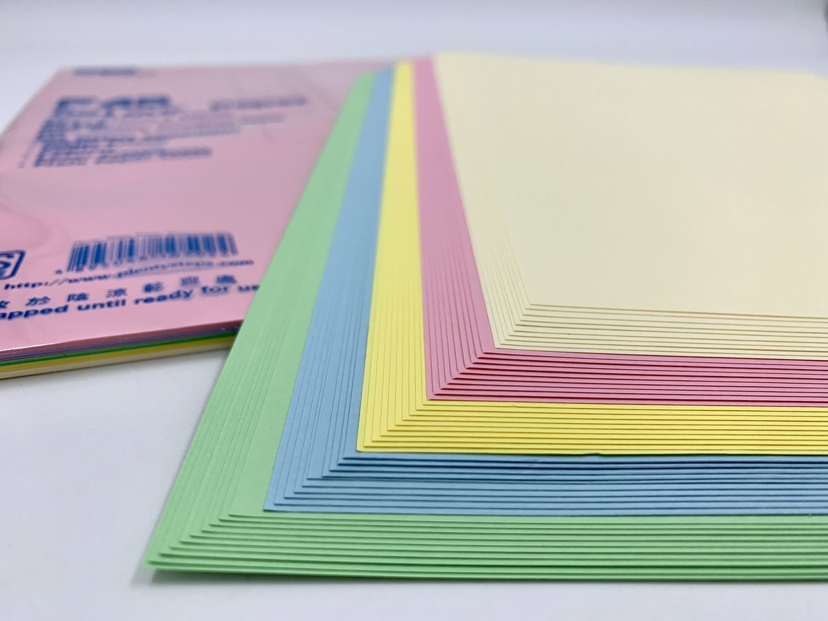 80克 F4 顏色打印紙 - 多色 (1包)