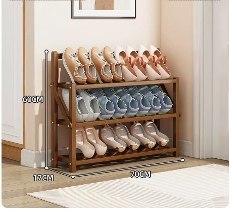 Hot recommended multi-layer storage shoe rack (three layers 70*17*60CM)