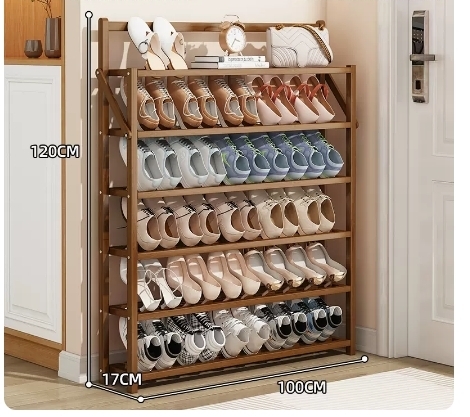 Hot recommended multi-layer storage shoe rack (six layers 120*17*100CM)