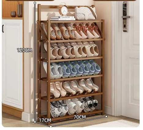 Hot recommended multi-layer storage shoe rack (six layers 120*17*70CM)