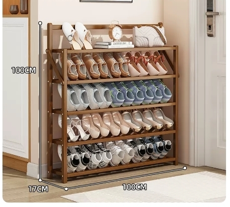 Hot recommended multi-layer storage shoe rack (five layers 100*17*100CM)